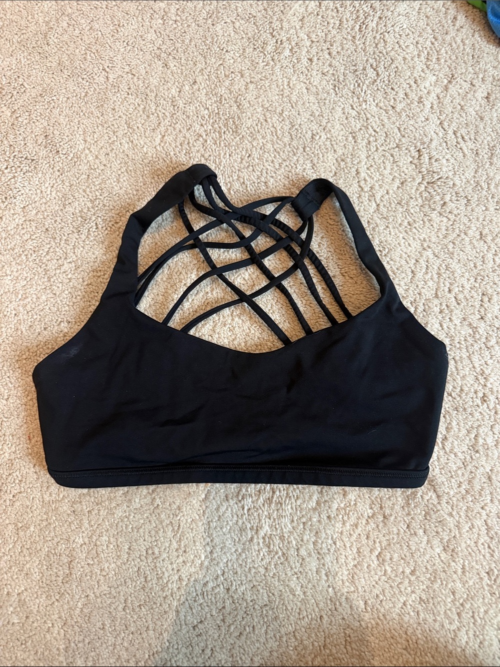 lululemon athletica Black Crisscross Sports Bra (no padding)